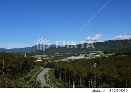 野辺山高原平沢峠 太平洋と日本海の分水嶺 八ヶ岳スケッチライン 野辺山高原平沢峠 太平洋と日本海の分水嶺 八ヶ岳スケッチライン 85240349