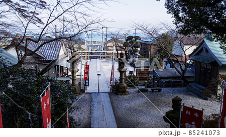 神奈川県横須賀市走水神社の冬 神奈川県横須賀市走水神社の冬 85241073