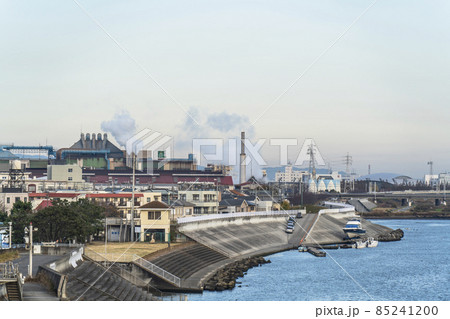 相模川下流域の街並み【神奈川県】 相模川下流域の街並み【神奈川県】 85241200