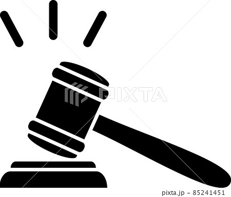 オークションハンマー、ガベルのアイコン 85241451