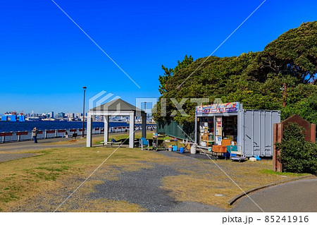 東京 江東区 若洲海浜公園 海釣り施設の写真素材