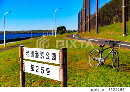 東京　江東区　若洲海浜公園　サイクリングコース 85241944