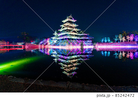 松本城のプロジェクションマッピング【長野県】 85242472