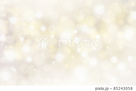 Light bokeh background. Gold blurry texture with flares. Defocused shiny light. Soft abstract blur backdrop. Festive unfocused template with silver bokeh. Vector illustration Light bokeh background. Gold blurry texture with flares. Defocused shiny light. Soft abstract blur backdrop. Festive unfocused template with silver bokeh. Vector illustration 85243058