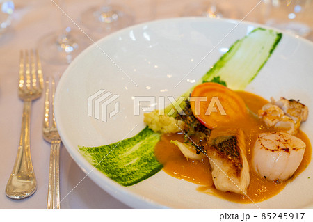 結婚式 披露宴 フランス料理 ディナー クリスマス 記念日 ランチの写真素材