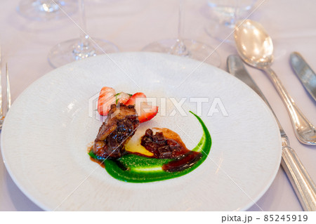 結婚式 披露宴 フランス料理 ディナー クリスマス 記念日 ランチの写真素材