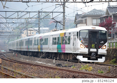 中央本線　四方津－上野原　JR東日本　E257系0番台　M-104編成（松本）　あずさ　かいじ 85246124