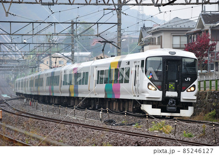 中央本線　四方津－上野原　JR東日本　E257系0番台　M-114編成（松本）　あずさ　かいじ 85246127