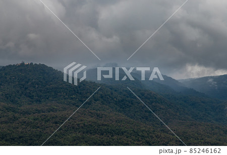 Beauty sky day and Big mountain in background at Doi Suthep. 85246162