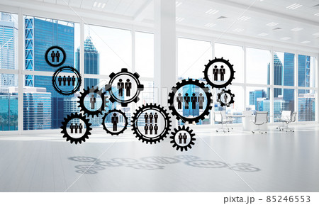 Networking and wireless connection as concept for effective modern business 85246553