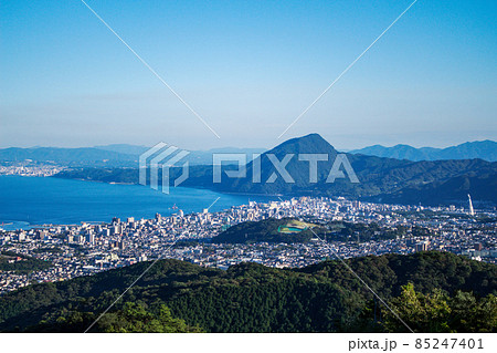 別府市街地と別府湾一望 別府市街地と別府湾一望 85247401