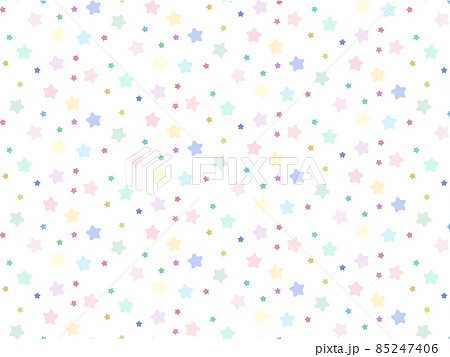星が散らばるパターン背景、パステルカラー 85247406