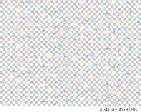 星が散らばるパターン背景、パステルカラー 85247406