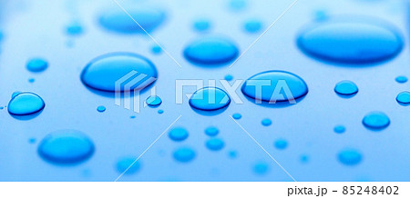 Large and small water droplets 85248402