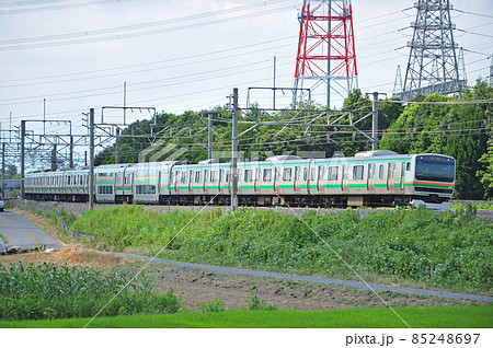 高崎線　本庄－岡部　JR東日本　E231系1000番台　U535編成（小山） 85248697
