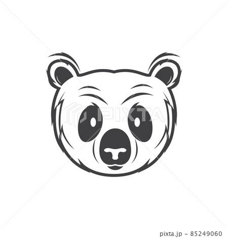face scare koala logo design vector graphic symbol icon sign illustration creative idea 85249060