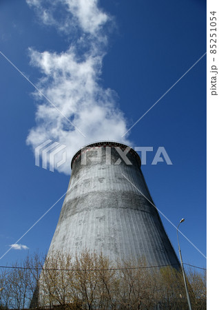 Pipes of coal burning power station. Moscow, Russia Pipes of coal burning power station. Moscow, Russia 85251054