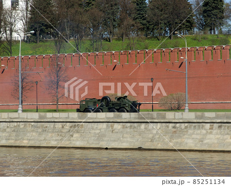 Russian weapons. Rehearsal of military parade near the Kremlin, Moscow, Russia Russian weapons. Rehearsal of military parade near the Kremlin, Moscow, Russia 85251134