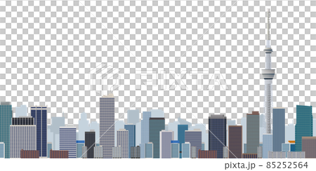 摩天大樓大城市背景素材 85252564