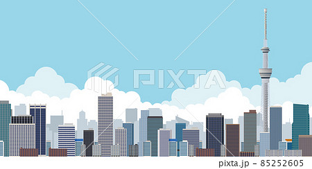 高層ビル 大都市 背景素材 高層ビル 大都市 背景素材 85252605