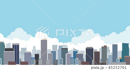 高層ビル　大都市　背景素材 85252701