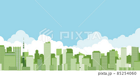高層ビル　大都市　背景素材 85254060