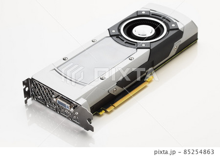 professional gaming graphic card, white background 85254863
