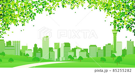 高層ビル　大都市　背景素材 85255282