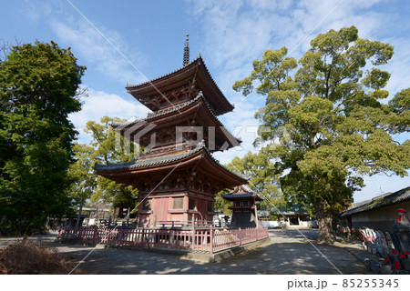 斑鳩寺 三重塔 兵庫県太子町鵤 斑鳩寺 三重塔 兵庫県太子町鵤 85255345