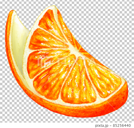 Comb-shaped orange colored pencil drawing... - Stock Illustration ...