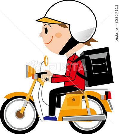 デリバリーする若い女性 85257113