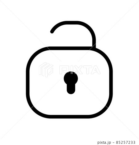 Unlock security password lock safety icon 85257233
