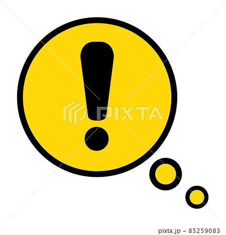 一般注意　吹き出し 85259083