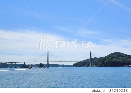 加部島に架かる呼子大橋の景色 加部島に架かる呼子大橋の景色 85259238