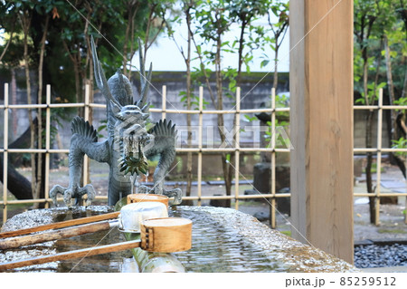 亀戸香取神社の手水舎 龍神の手水舎 亀戸香取神社の手水舎 龍神の手水舎 85259512