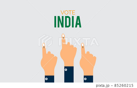 January 25 - National Voters Day. Creative illustration for banner, poster, tshirt, card. 85260215