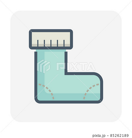 Warm sock vector icon. Warm sock vector icon. 85262189
