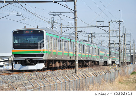 東北本線 栗橋-東鷲宮 JR東日本 E231系1000番台 K-14編成(国府津) 東北本線 栗橋-東鷲宮 JR東日本 E231系1000番台 K-14編成(国府津) 85262313