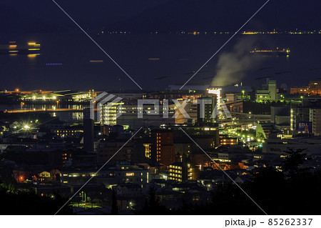 宮島と廿日市市街地 広島県廿日市市 宮島と廿日市市街地 広島県廿日市市 85262337