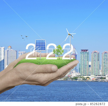 Happy new year 2022 ecological cover concept Happy new year 2022 ecological cover concept 85262872