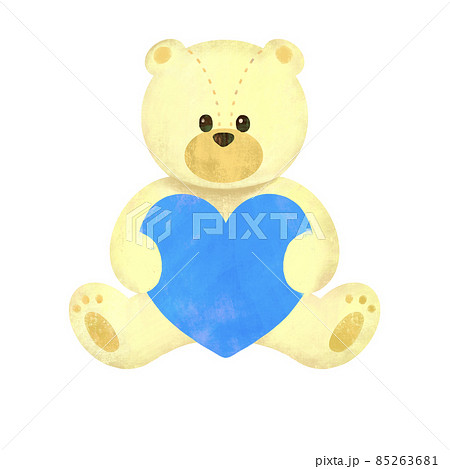 yellow teddy bear clipart heart