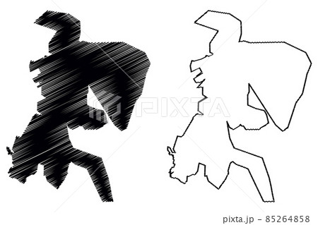 Quito City (Republic of Ecuador, Pichincha Province) map vector illustration, scribble sketch City of San Francisco de Quito map 85264858