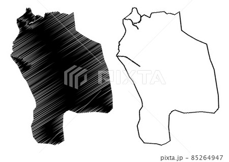 Barcelona City (Bolivarian Republic of Venezuela, Anzoategui State) map vector illustration, scribble sketch City of Barcelona map 85264947