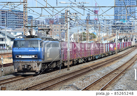東海道本線 平塚-相模貨物 JR貨物 EF200-7(吹田) 東海道本線 平塚-相模貨物 JR貨物 EF200-7(吹田) 85265248