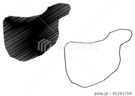 Bamenda City (Republic of Cameroon, Mezam Department) map vector illustration, scribble sketch City of Abakwa or Mankon Town map
