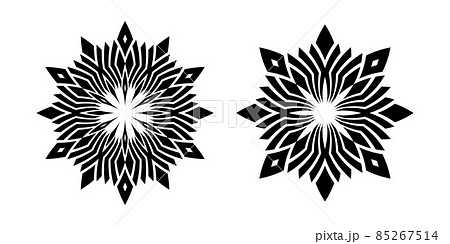 Abstract decorative geometric circle patterns. Abstract decorative geometric circle patterns. 85267514