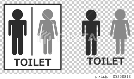 引導男女廁所的廁所標誌標誌 引導男女廁所的廁所標誌標誌 85268818
