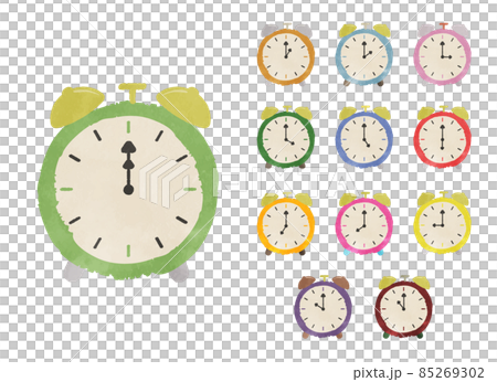 可愛的鬧鐘插圖集 可愛的鬧鐘插圖集 85269302