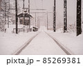 雪と線路 85269381