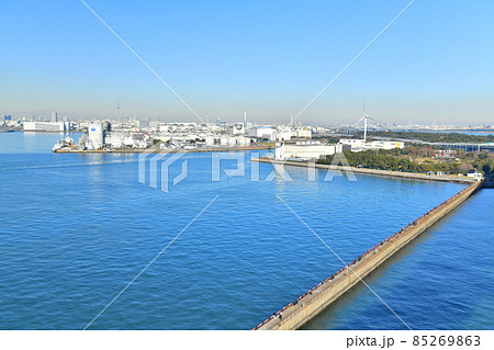 若洲海浜公園／海釣り施設周辺を望む(東京都江東区)【2021.12】 85269863